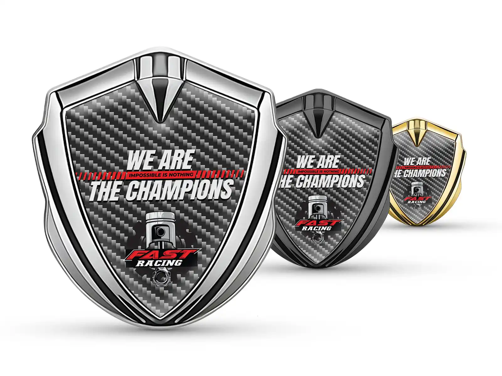 Auto Car Badge Tuning Style Shiny Metal Auto
